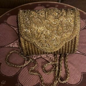 Vintage Party Long Beaded Shoulder Strap Bag
